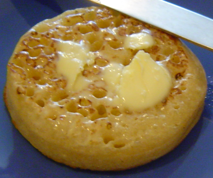 gambar roti : crumpet