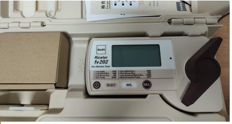 Grain moisture rice and paddy : Kett Riceter FV202