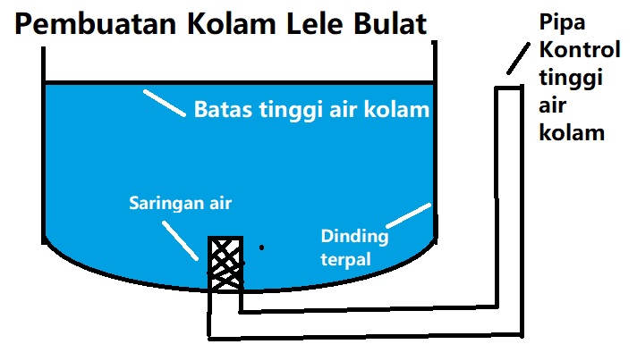 sketsa pembuatan kolam bioflok sketsa pembuatan kolam bioflok