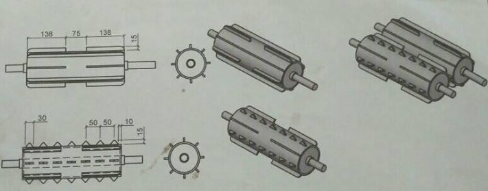 Desain Mesin pengupas Sabut Kelapa